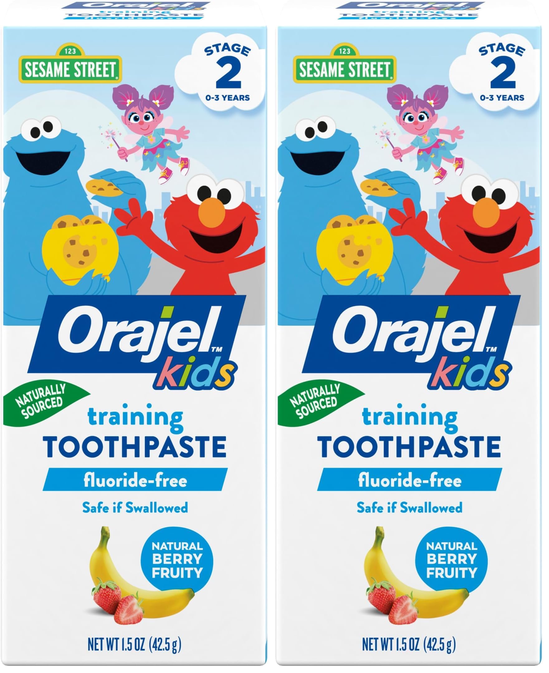 Amazon.com: Orajel Kids Toothpaste, Fluoride-Free, Elmo | Training